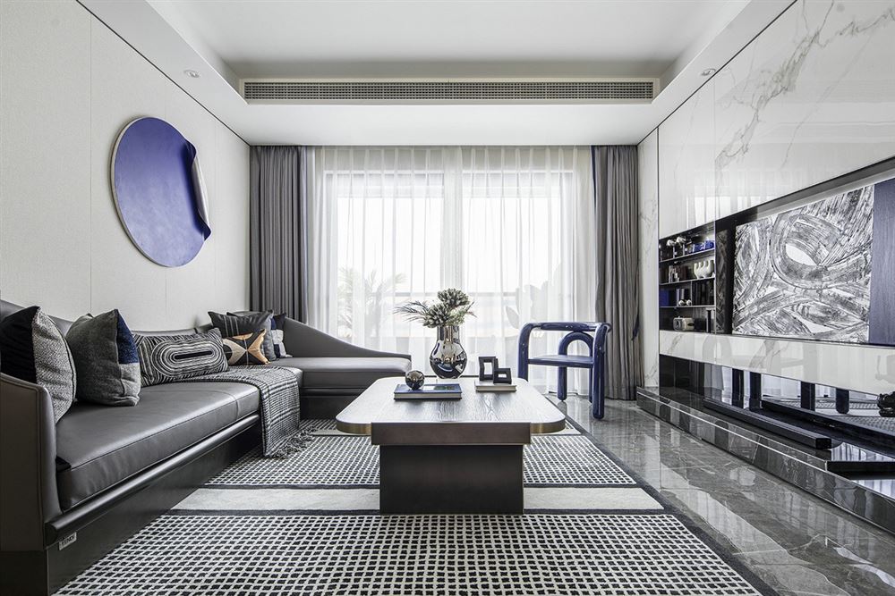 江門市恒大泉都現代風格三居室裝修案例