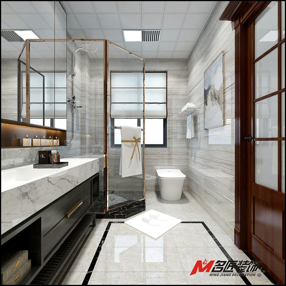 裝修公司新中式風格室內裝修效果圖-衛生間 裝修公司新中式風格室內裝修效果圖-衛生間