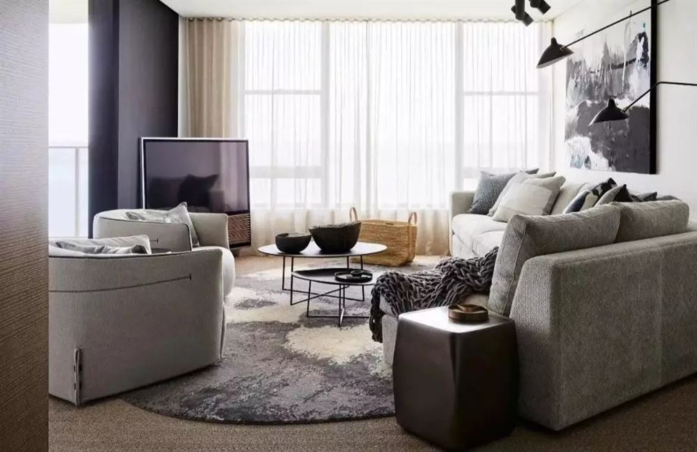 佛山市復地公園和光北歐風格三居室裝修案例