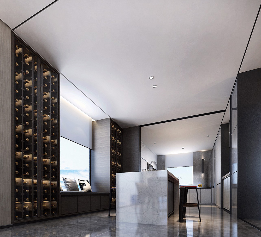 黑白灰現(xiàn)代簡約風(fēng)格室內(nèi)裝修效果圖-佛山天湖酈都別墅420平米-別墅吧臺裝修 黑白灰現(xiàn)代簡約風(fēng)格室內(nèi)裝修效果圖-佛山天湖酈都別墅420平米-別墅吧臺裝修