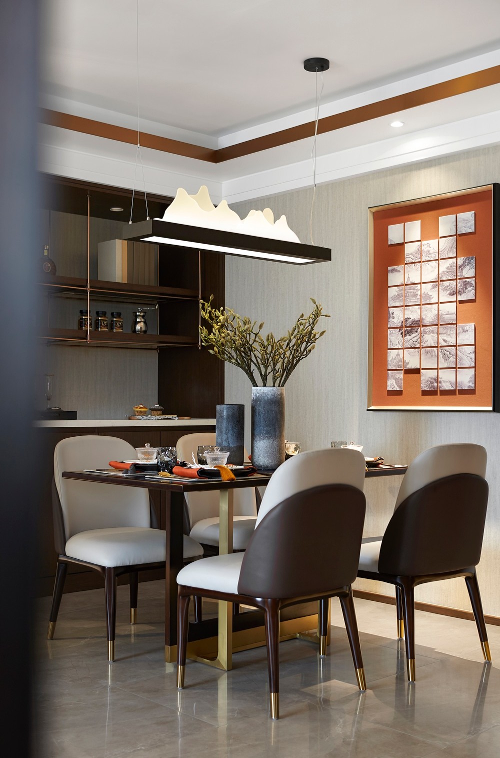 新中式風格室內設計家裝案例-餐廳 新中式風格室內設計家裝案例-餐廳