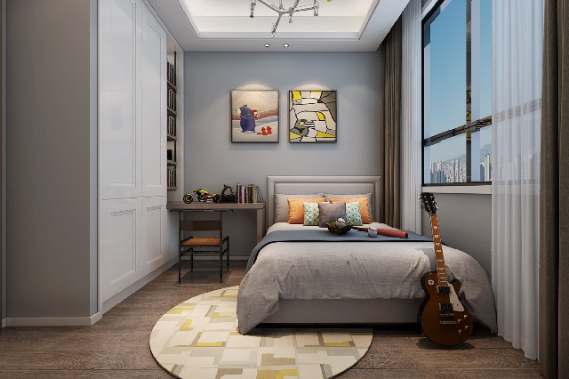 裝修公司新中式風格室內裝修效果圖-臥室 裝修公司新中式風格室內裝修效果圖-臥室