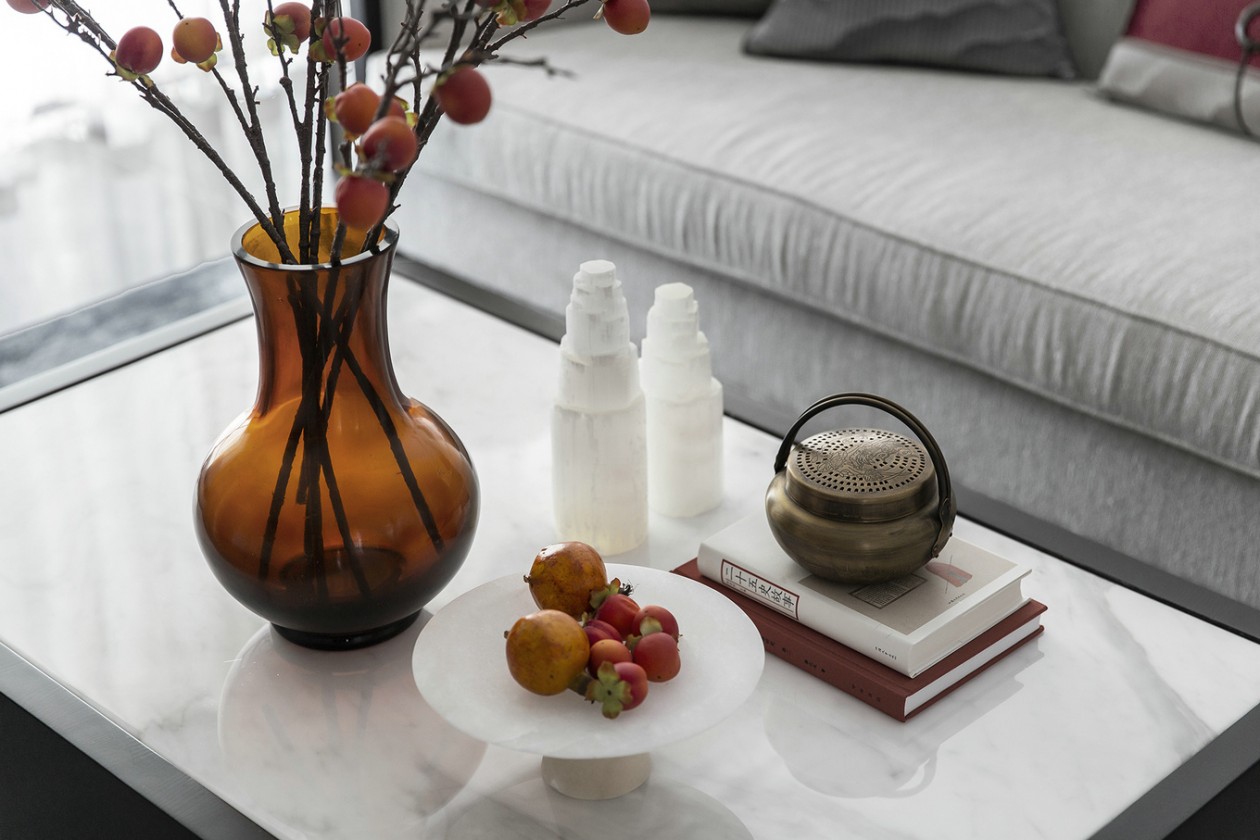 新中式風格室內家裝案例效果圖-客廳茶幾 新中式風格室內家裝案例效果圖-客廳茶幾