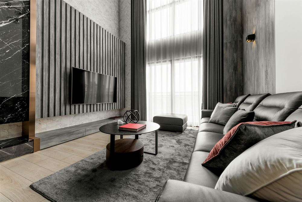 佛山市保利雲(yún)上輕奢風(fēng)格復(fù)式裝修案例