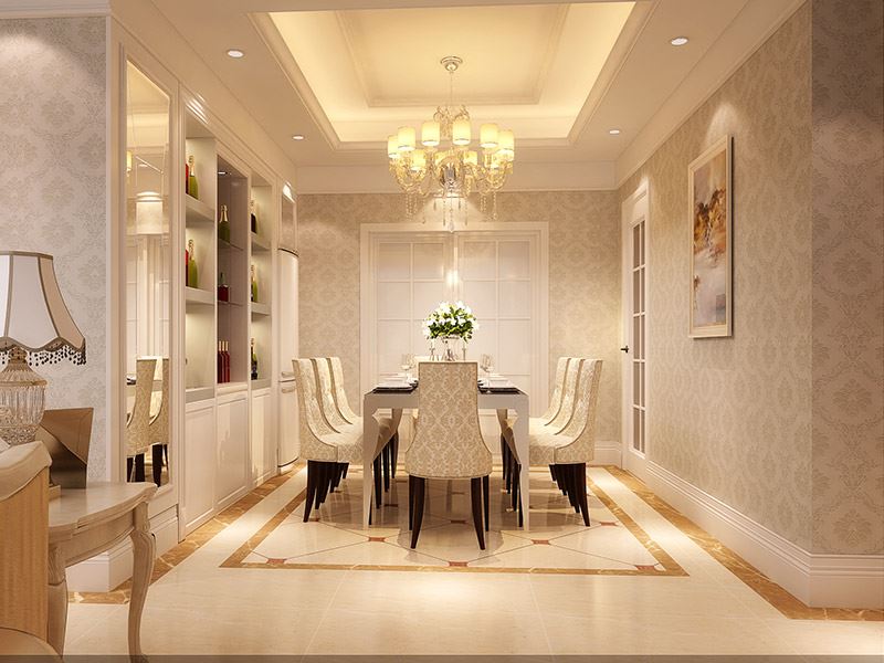 河源市松濤居歐式風(fēng)格三居室裝修案例