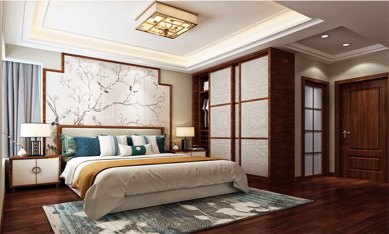 佛山市雅居樂&middot;江畔明珠新中式風(fēng)格四居室裝修案例