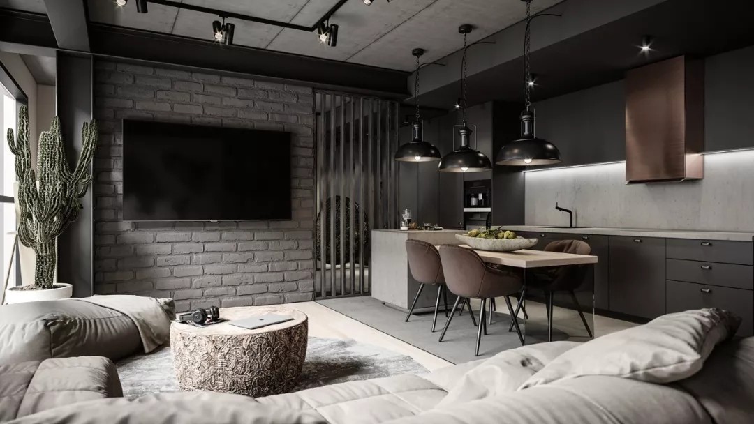 裝修案例工業風風格室內裝修效果圖-客餐廳 裝修案例工業風風格室內裝修效果圖-客餐廳