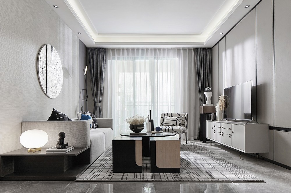 現(xiàn)代簡(jiǎn)約風(fēng)格室內(nèi)家裝案例效果圖-客廳 現(xiàn)代簡(jiǎn)約風(fēng)格室內(nèi)家裝案例效果圖-客廳