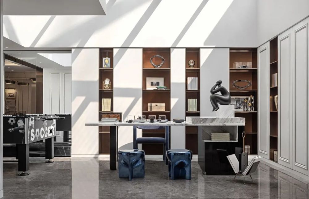 輕奢北歐風格室內家裝案例效果圖-夾層空間 輕奢北歐風格室內家裝案例效果圖-夾層空間