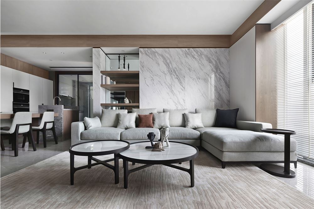 佛山市龍光&middot;天瀛現代簡約風格四居室裝修案例