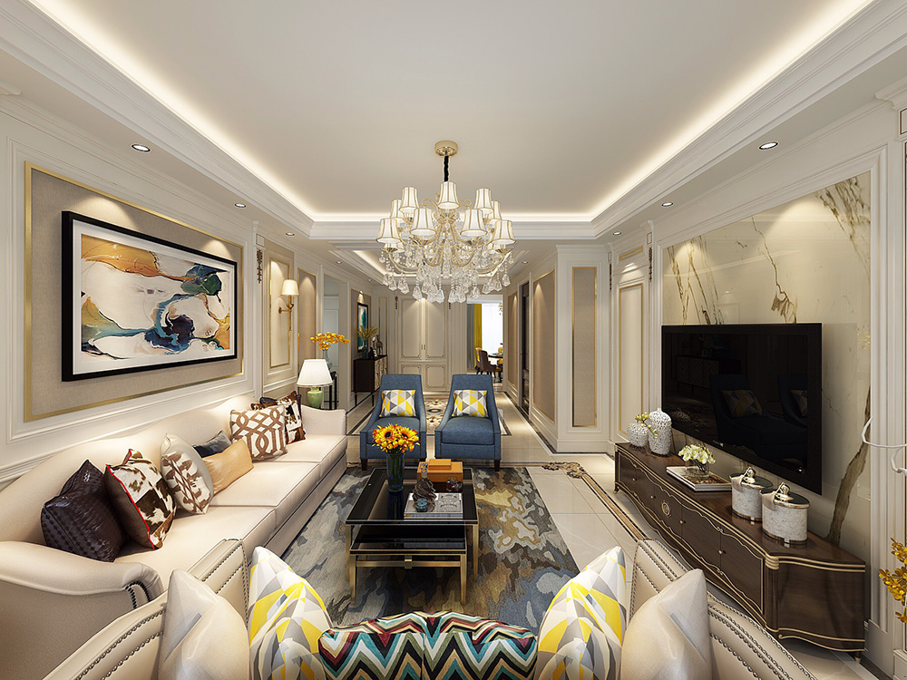 裝修公司歐式風格室內裝修效果圖-客廳 裝修公司歐式風格室內裝修效果圖-客廳