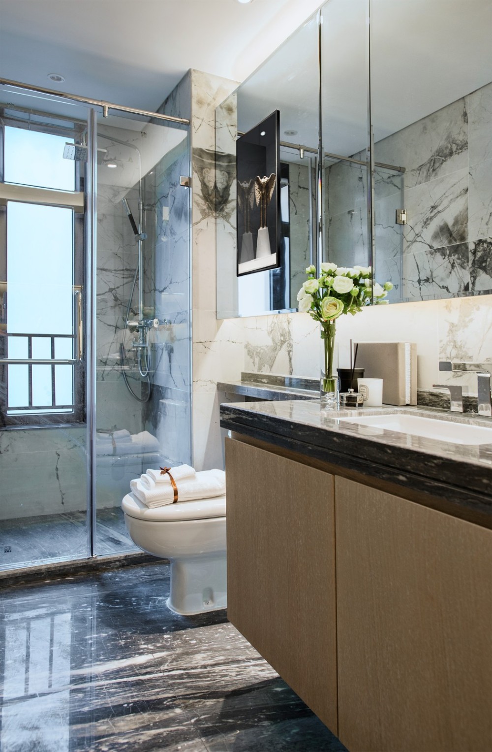 現代簡約風格室內設計家裝案例-衛生間 現代簡約風格室內設計家裝案例-衛生間