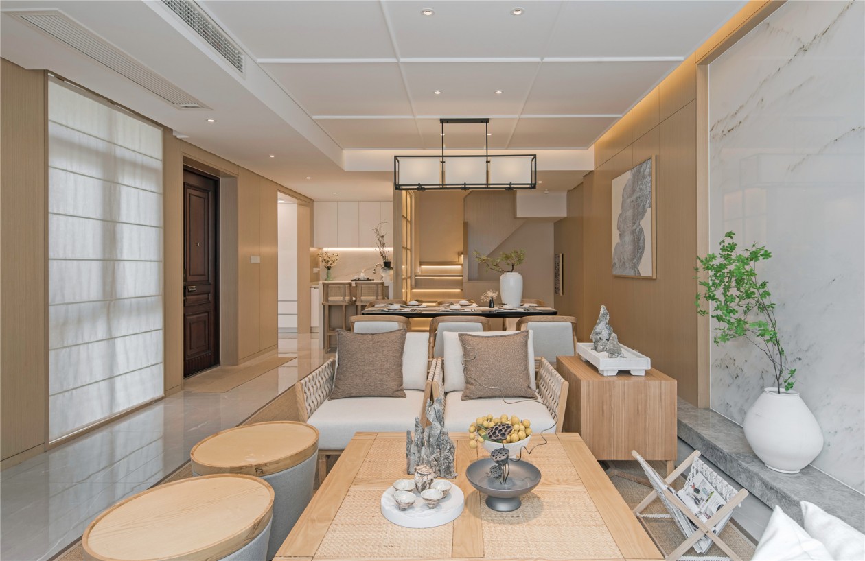 禪意日式原木風(fēng)格家裝設(shè)計室內(nèi)裝修效果圖-客廳 禪意日式原木風(fēng)格家裝設(shè)計室內(nèi)裝修效果圖-客廳