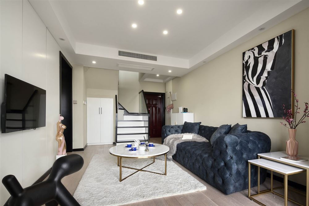 佛山市佛奧灣現代簡約風格復式裝修案例