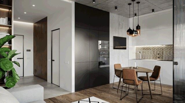 廣州市南航碧花園別墅現代簡約風格公寓裝修案例