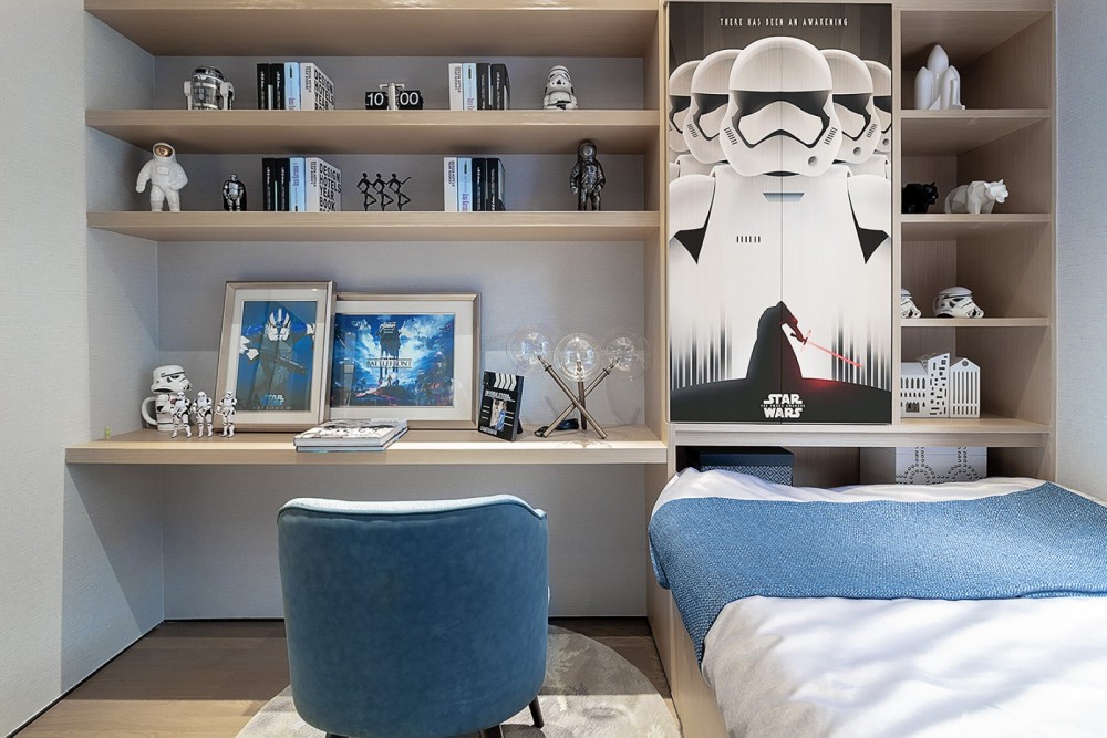 現代簡約風格室內設計家裝案例-次臥 現代簡約風格室內設計家裝案例-次臥