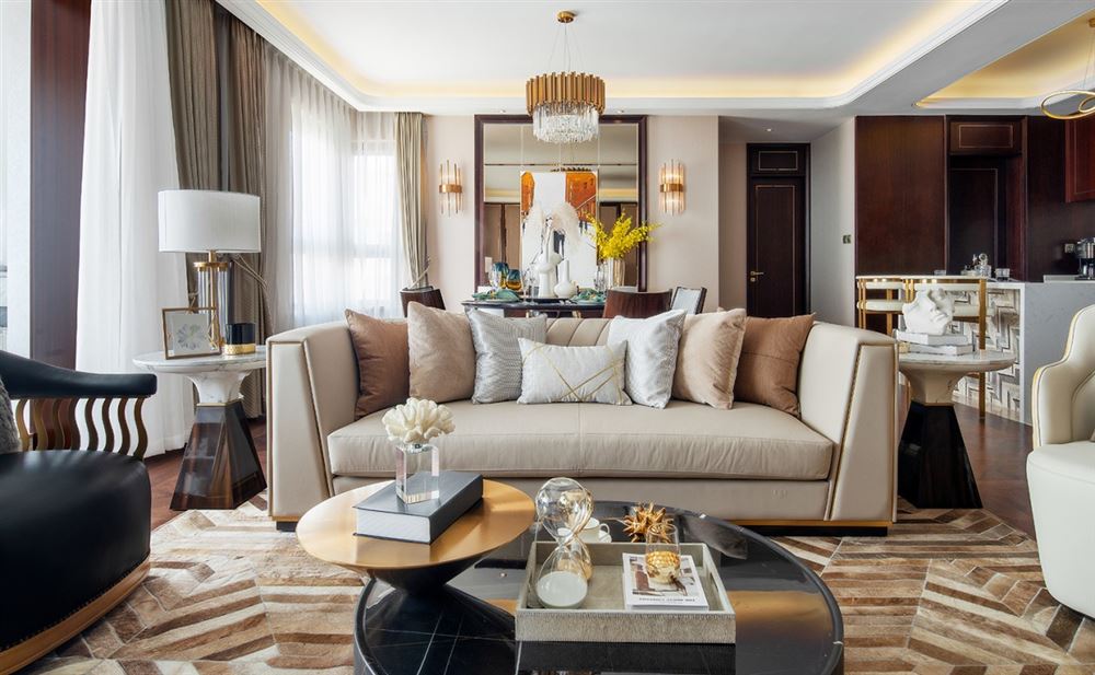 江門市恩平繁星小鎮輕奢風格三居室裝修案例