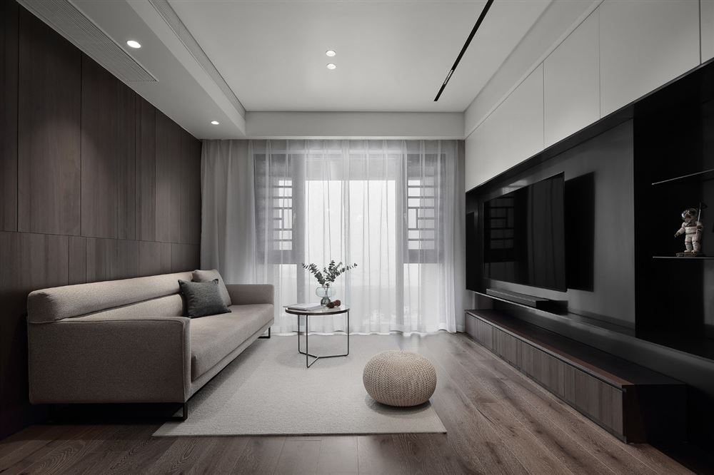 佛山市招商曦岸輕奢風格三居室裝修案例