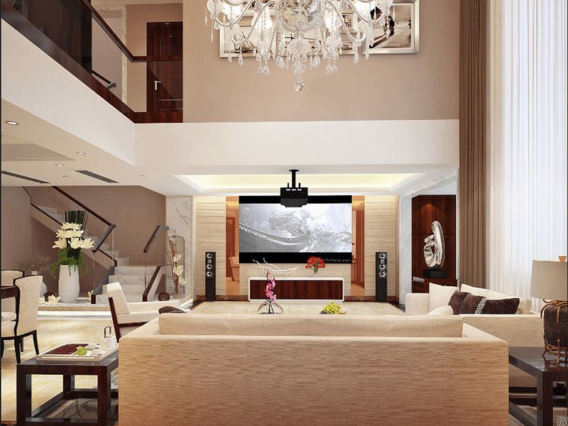 泰州市濱江新區(qū)富陽社區(qū)二區(qū)現(xiàn)代風(fēng)格別墅裝修案例