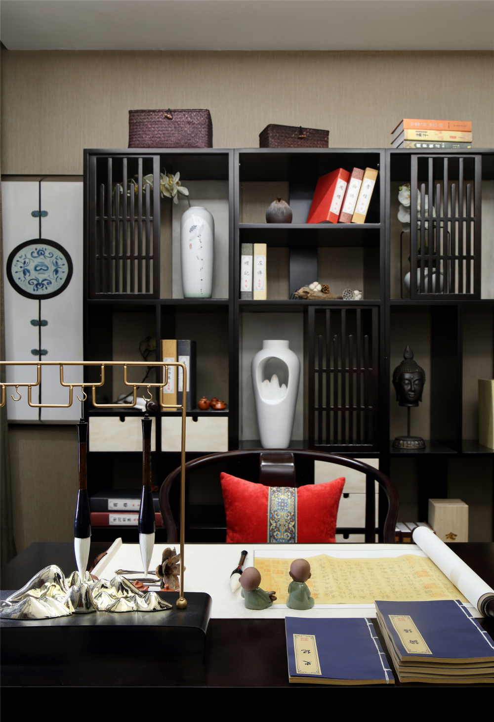 新古典風格室內家裝案例效果圖-書房 新古典風格室內家裝案例效果圖-書房