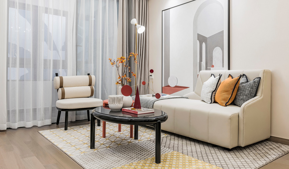 現代簡約風格室內家裝案例效果圖-客廳 現代簡約風格室內家裝案例效果圖-客廳