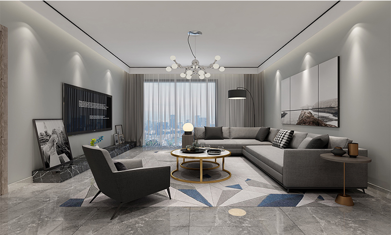 江山一品二居90平米簡(jiǎn)約現(xiàn)代風(fēng)格裝修案例-客廳 江山一品二居90平米簡(jiǎn)約現(xiàn)代風(fēng)格裝修案例-客廳