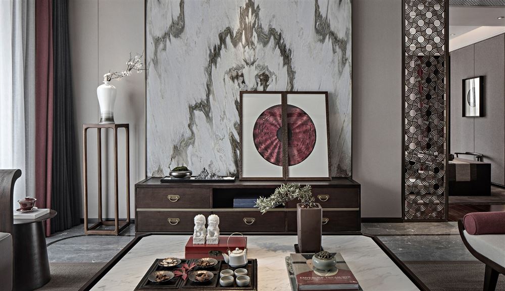 昭通市南城仕家新中式風格四居室裝修案例