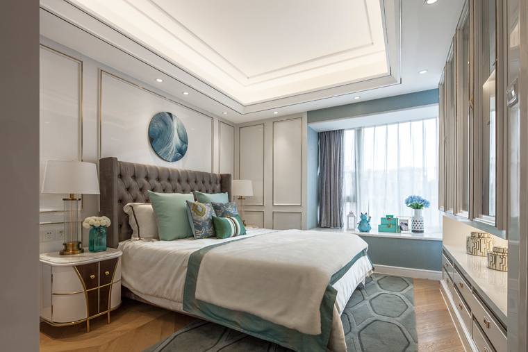 裝修案例美式輕奢風格室內裝修效果圖-臥室 裝修案例美式輕奢風格室內裝修效果圖-臥室