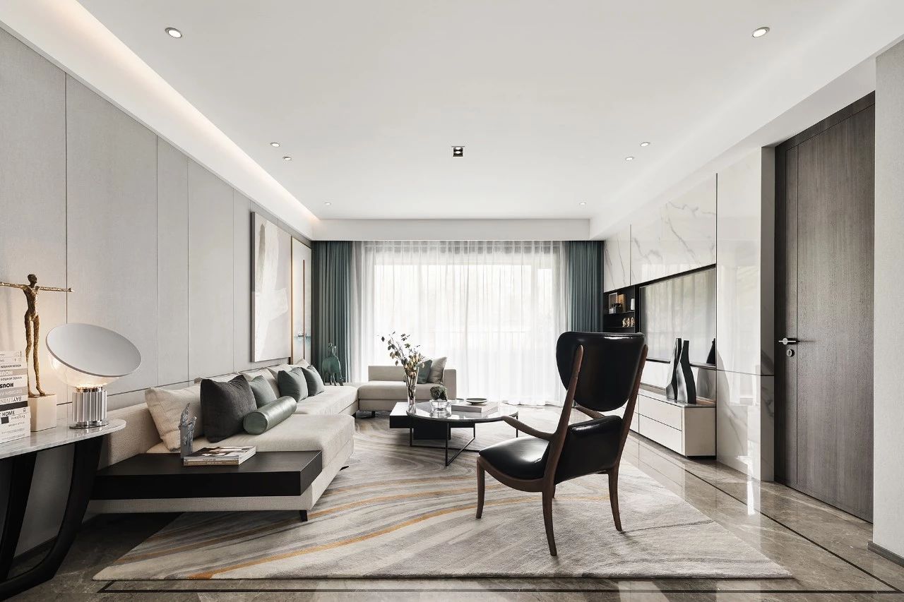 現(xiàn)代輕奢風格室內設計家裝案例-客廳 現(xiàn)代輕奢風格室內設計家裝案例-客廳