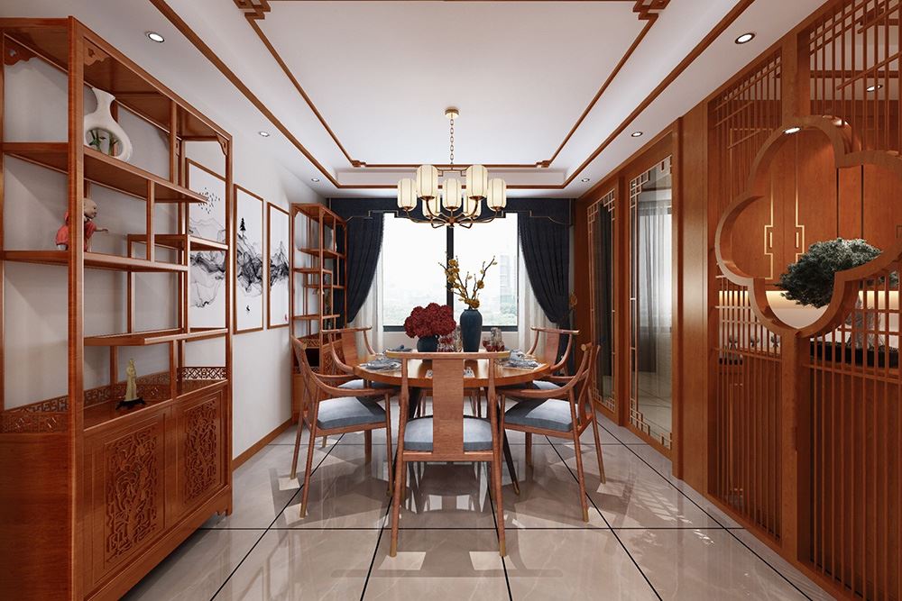 衢州市碧桂園德信&middot;時(shí)代悅城新中式風(fēng)格復(fù)式裝修案例