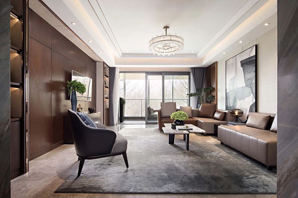 輕奢簡約風格室內設計家裝案例-客廳 輕奢簡約風格室內設計家裝案例-客廳