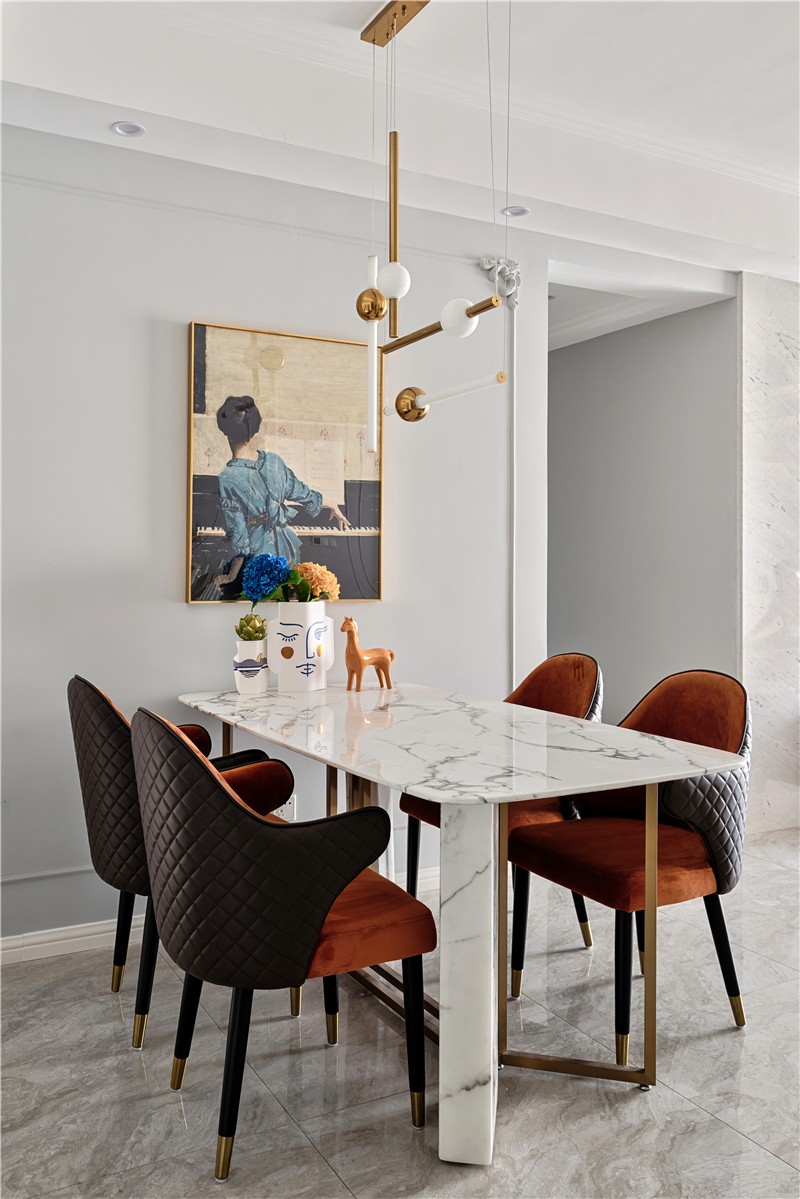 輕奢混搭風格家裝設計室內裝修效果圖-餐廳 輕奢混搭風格家裝設計室內裝修效果圖-餐廳