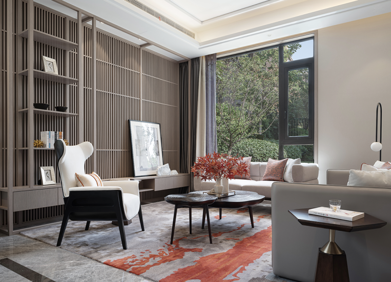 新中式風格別墅室內設計家裝案例-客廳 新中式風格別墅室內設計家裝案例-客廳