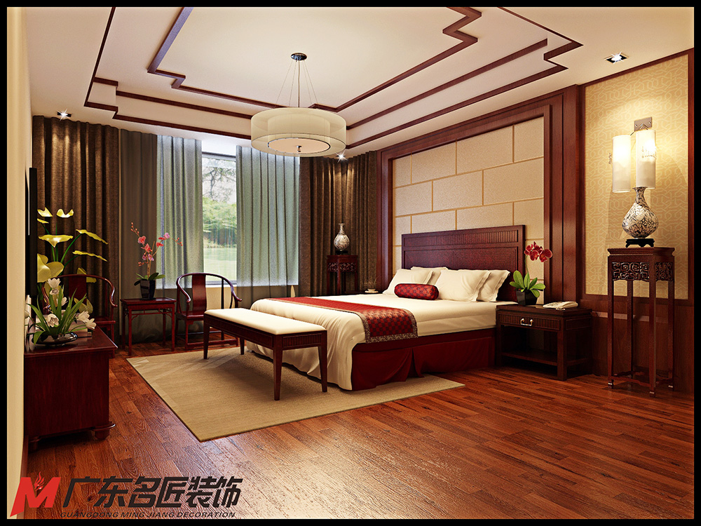 裝修公司新古典風格室內(nèi)裝修效果圖-次臥 裝修公司新古典風格室內(nèi)裝修效果圖-次臥