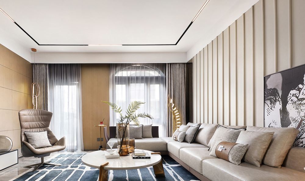 楚雄彝族自治州濱河苑現代風格別墅裝修案例