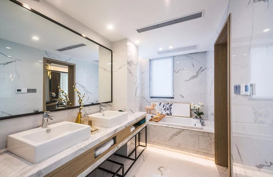 新中式風格別墅家裝案例效果圖-衛(wèi)生間 新中式風格別墅家裝案例效果圖-衛(wèi)生間