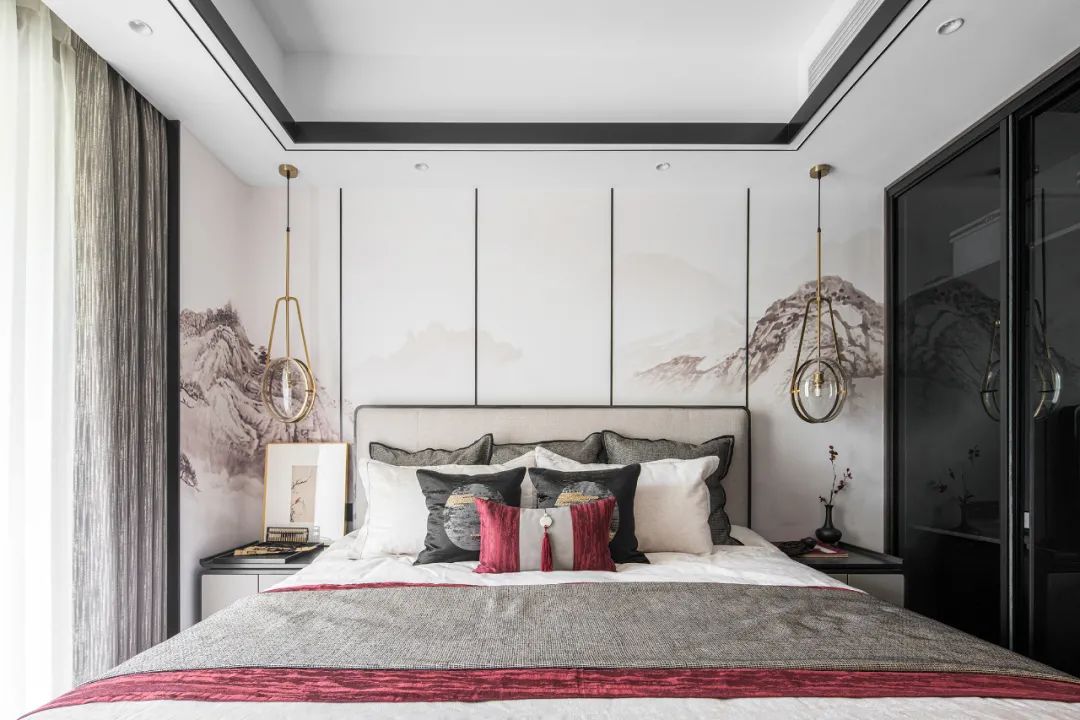 新中式風格室內設計家裝案例-臥室 新中式風格室內設計家裝案例-臥室