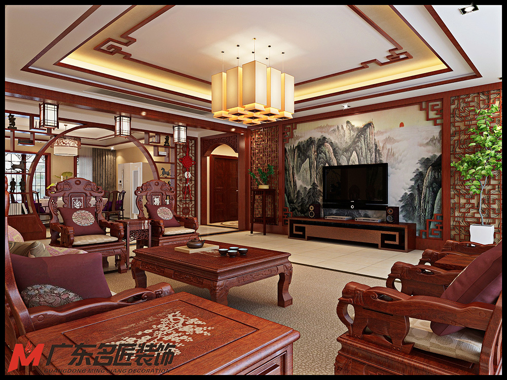 裝修公司新古典風格室內(nèi)裝修效果圖-客廳 裝修公司新古典風格室內(nèi)裝修效果圖-客廳