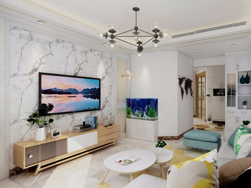 佛山市招商&middot;悅府現代簡約風格二居室裝修案例