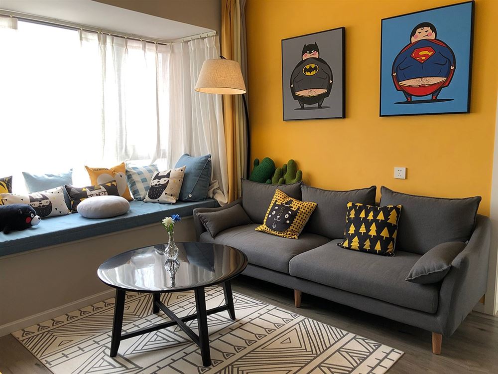 廣州市美林海岸花園北歐風格三居室裝修案例