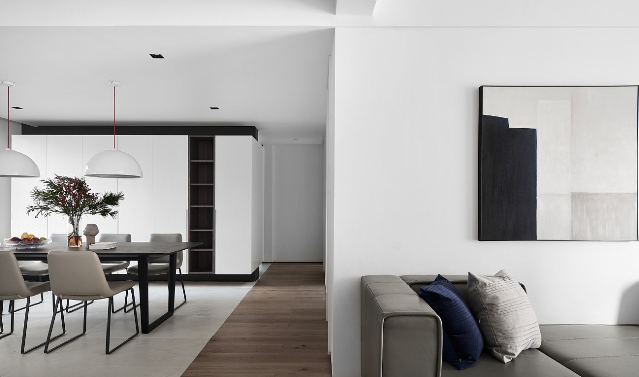 裝修案例現代簡約風格室內裝修效果圖-客餐廳過道 裝修案例現代簡約風格室內裝修效果圖-客餐廳過道