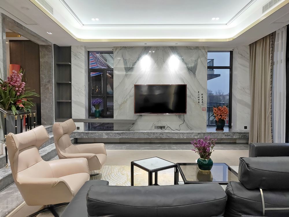 湖州市融創金成&middot;湖山賦輕奢風格別墅裝修案例