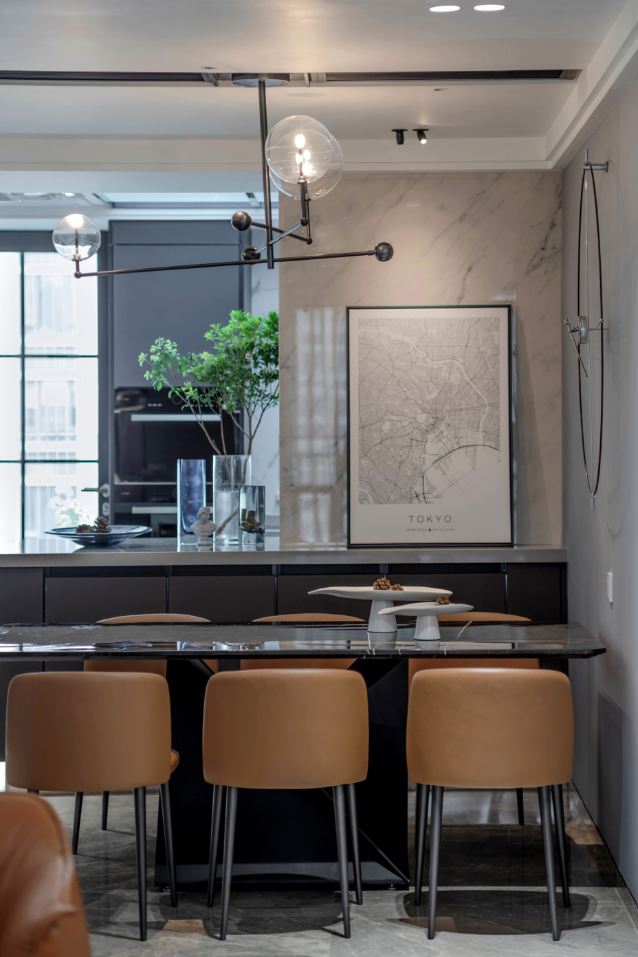 新中式風格家裝設計室內裝修效果圖-餐廳 新中式風格家裝設計室內裝修效果圖-餐廳