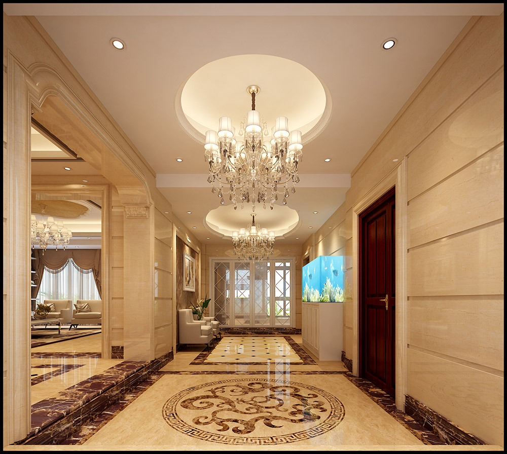 輕奢風(fēng)格室內(nèi)裝修效果圖-海畔花園四居210平米-走廊 輕奢風(fēng)格室內(nèi)裝修效果圖-海畔花園四居210平米-走廊