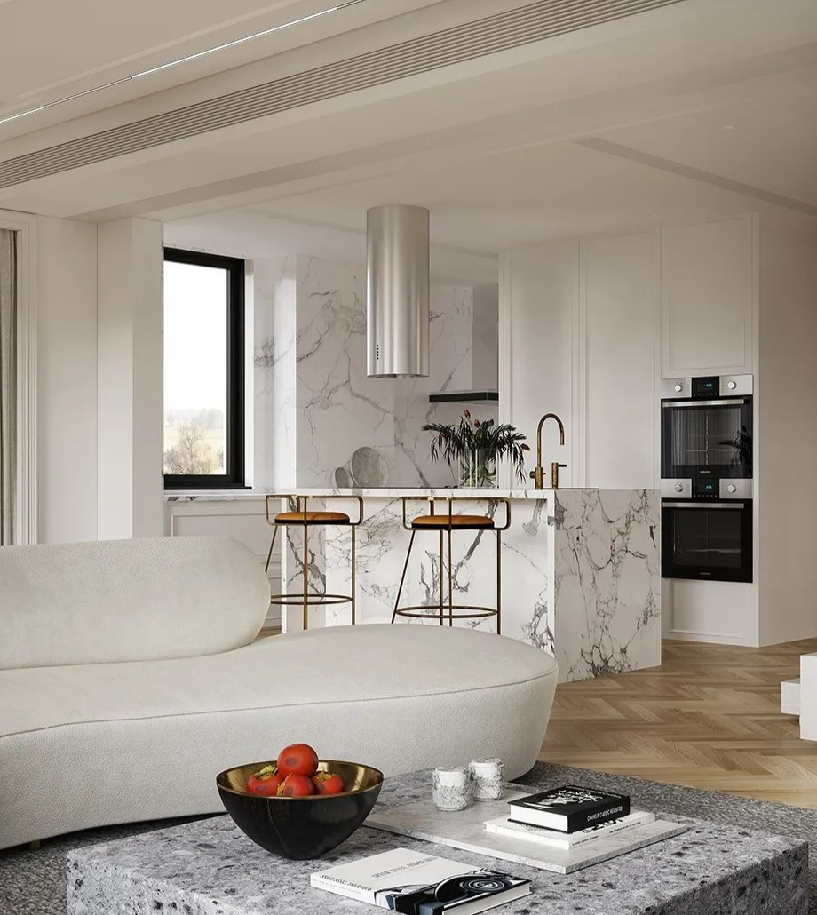 現(xiàn)代法式風格家裝設(shè)計室內(nèi)裝修效果圖-廚房島臺 現(xiàn)代法式風格家裝設(shè)計室內(nèi)裝修效果圖-廚房島臺