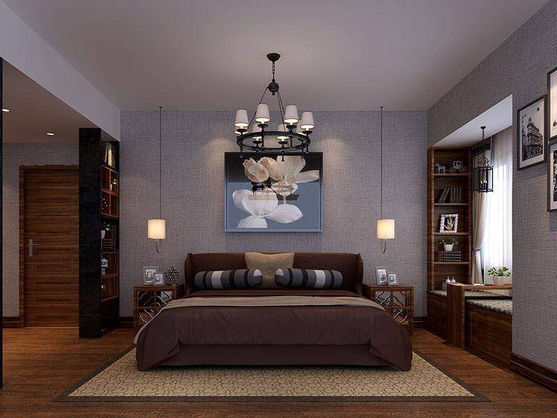 茂名市公路局住宅區新古典風格三居室裝修案例