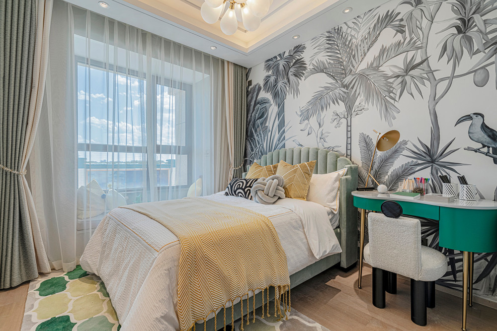 北歐輕奢風格室內家裝案例效果圖-次臥 北歐輕奢風格室內家裝案例效果圖-次臥