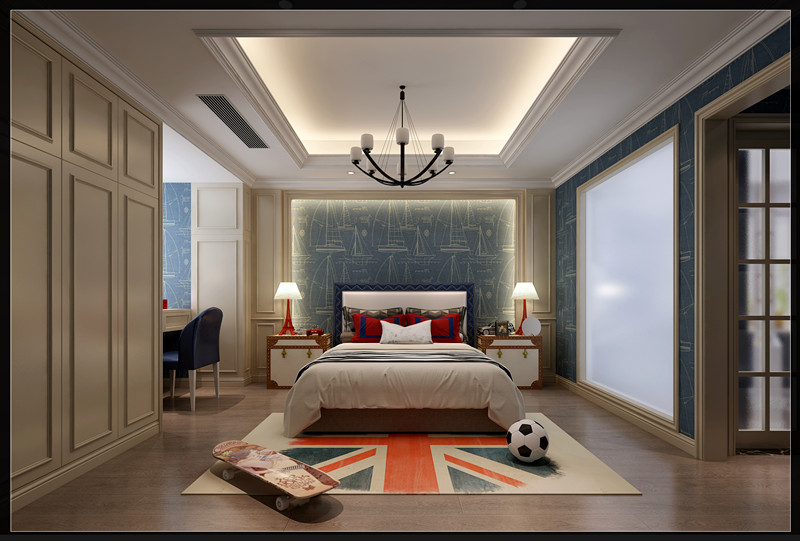 歐式風格室內(nèi)裝修設計效果圖-保利中央公館四居175平米-室內(nèi)裝修設計兒童房 歐式風格室內(nèi)裝修設計效果圖-保利中央公館四居175平米-室內(nèi)裝修設計兒童房