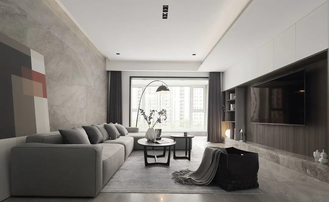 裝修案例輕奢風格室內裝修效果圖-客廳沙發背景墻 裝修案例輕奢風格室內裝修效果圖-客廳沙發背景墻