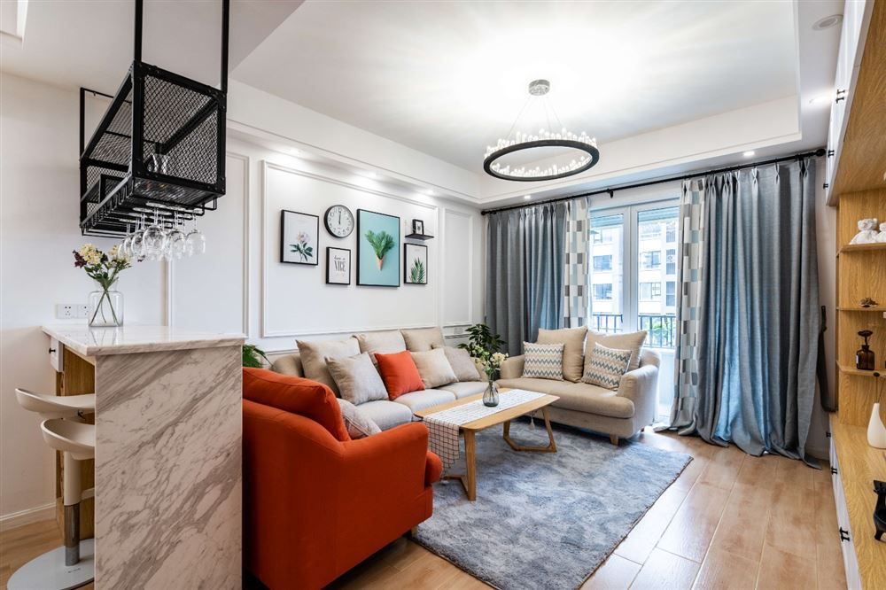 江門市恒大泉都別墅北歐風格三居室裝修案例